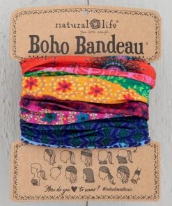 Natural Life Border Print Boho Bandeau Accessories 75 Natural Life Border Print Boho Bandeau Accessories