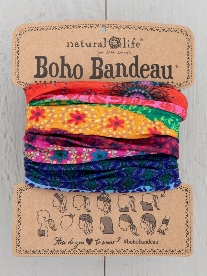 Natural Life Border Print Boho Bandeau Accessories 6 Natural Life Border Print Boho Bandeau Accessories