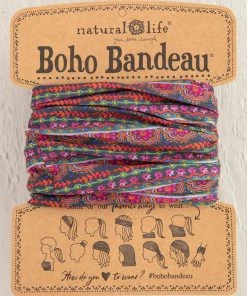 Natural Life Border Print Boho Bandeau Accessories 95 Natural Life Border Print Boho Bandeau Accessories