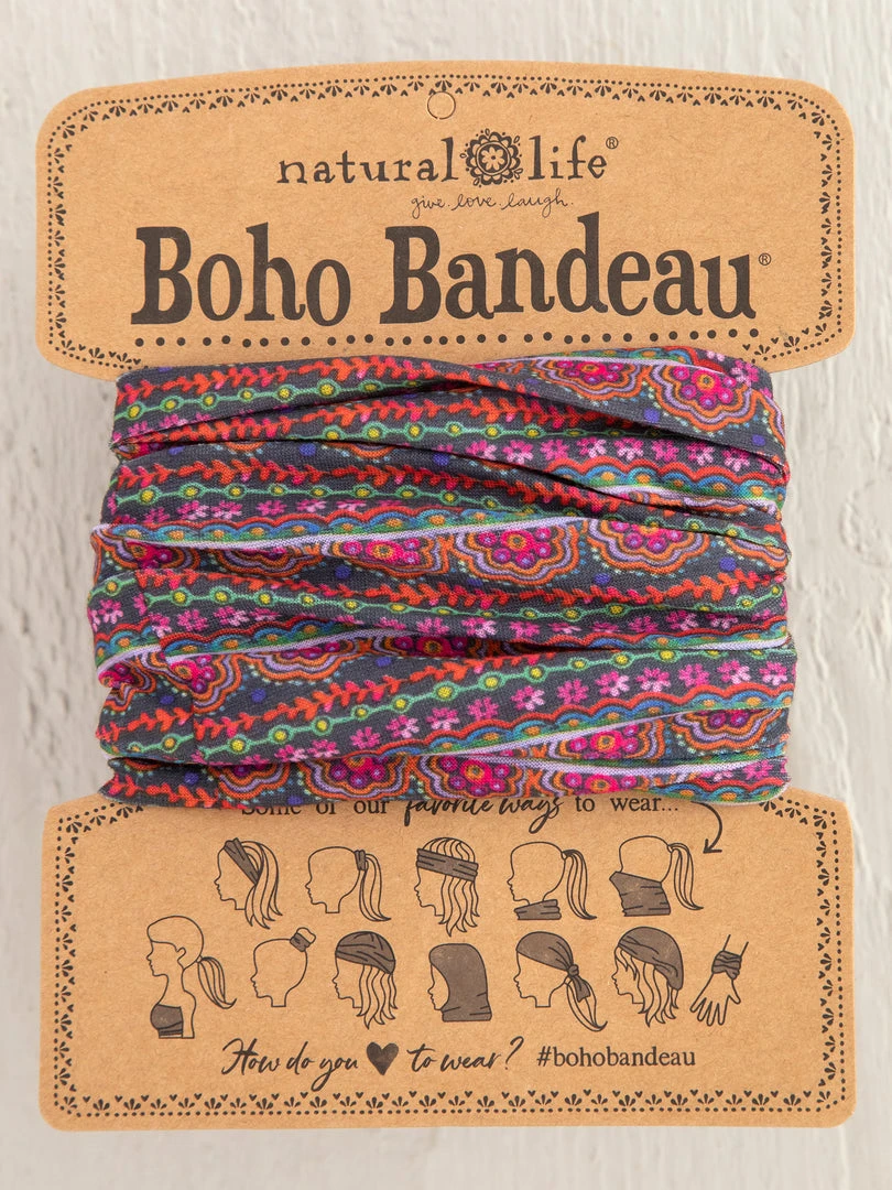 Natural Life Border Print Boho Bandeau Accessories 26 Natural Life Border Print Boho Bandeau Accessories
