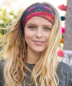 Natural Life Border Print Boho Bandeau Accessories 82 Natural Life Border Print Boho Bandeau Accessories