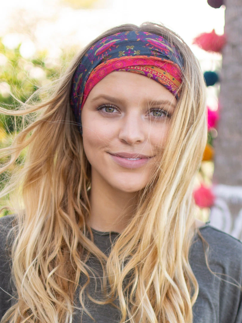 Natural Life Border Print Boho Bandeau Accessories 13 Natural Life Border Print Boho Bandeau Accessories