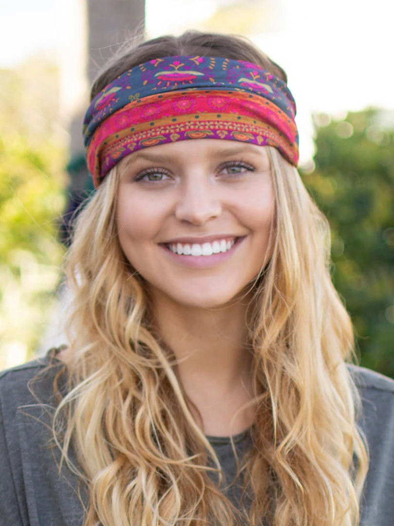 Natural Life Border Print Boho Bandeau Accessories 17 Natural Life Border Print Boho Bandeau Accessories