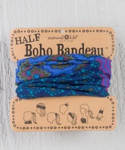 Natural Life Border Print Half Boho Bandeau