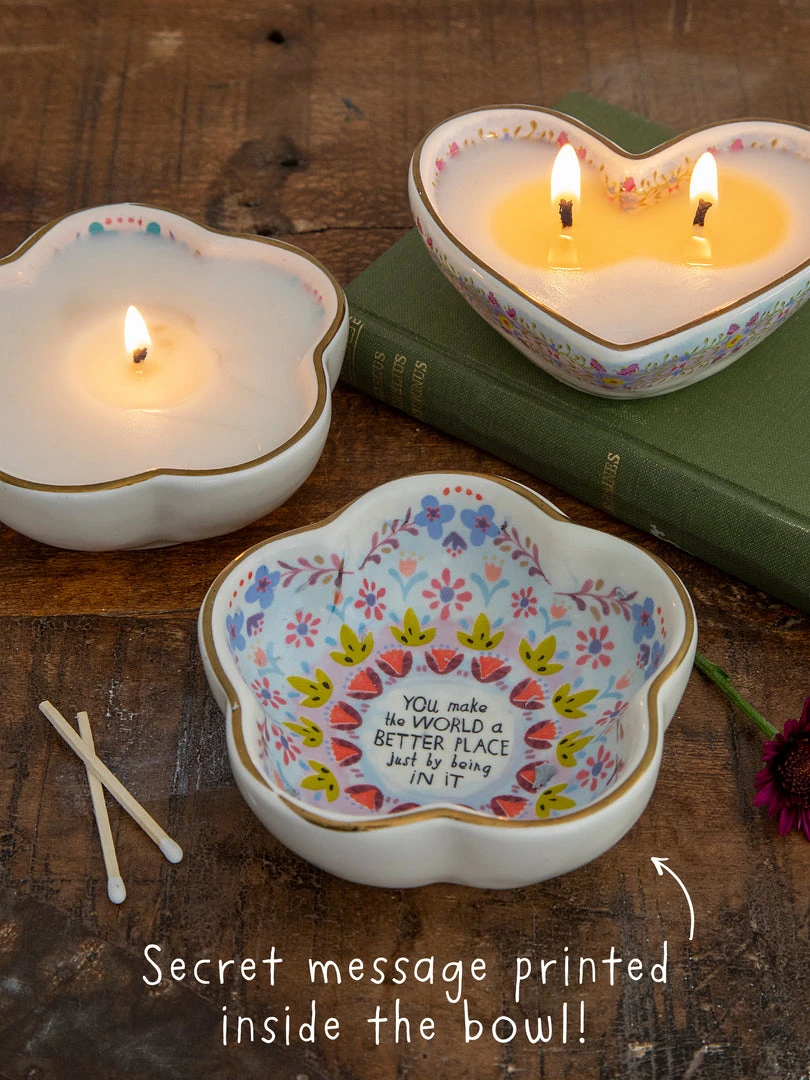 Natural Life Shaped Secret Message Candle 12 Natural Life Shaped Secret Message Candle