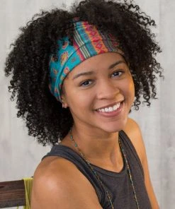 Natural Life Border Print Boho Bandeau Accessories