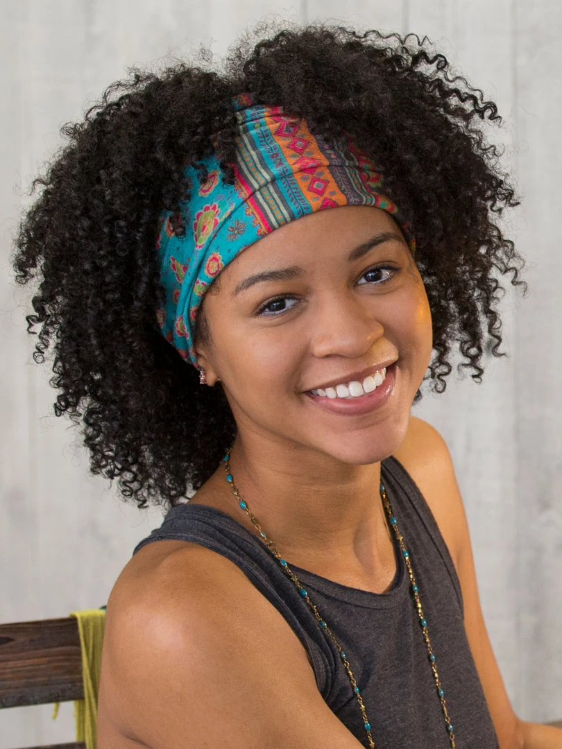 Natural Life Border Print Boho Bandeau Accessories 3 Natural Life Border Print Boho Bandeau Accessories