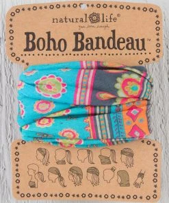 Natural Life Border Print Boho Bandeau Accessories 74 Natural Life Border Print Boho Bandeau Accessories