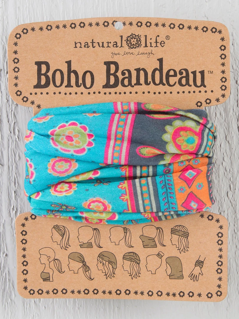 Natural Life Border Print Boho Bandeau Accessories 5 Natural Life Border Print Boho Bandeau Accessories