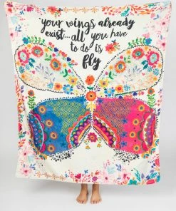 Natural Life Back To Campus Tapestry Blanket